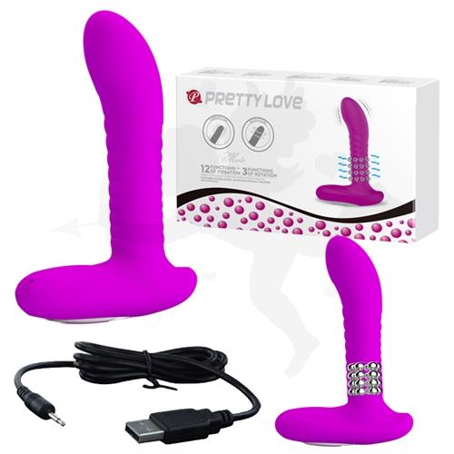 Vibrador rotativo para estimular el punto g y carga usb